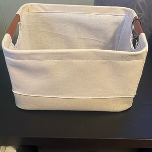 Kenneth Cole Fabric Storage Decorative Basket NWT
